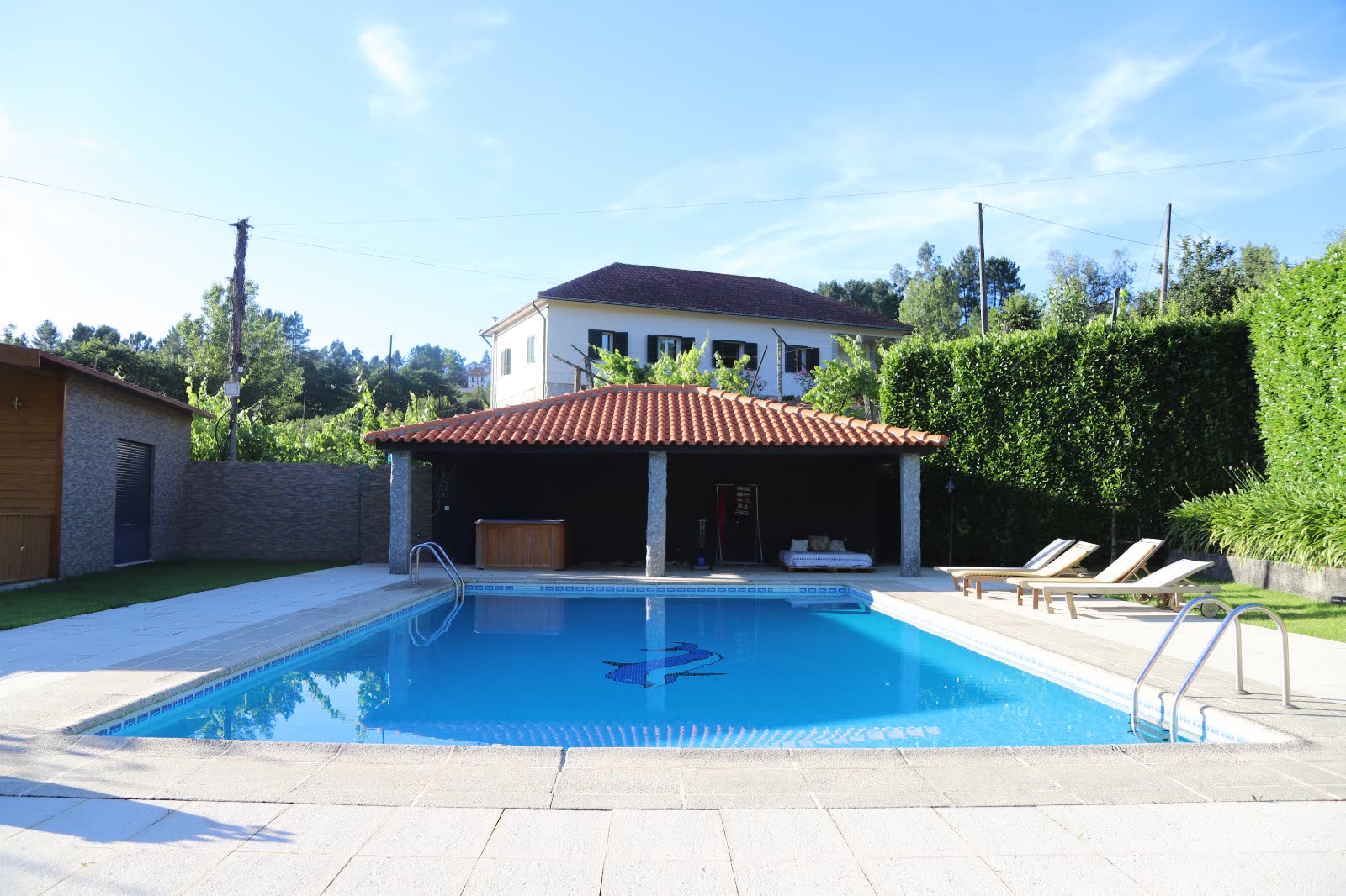 Piscina privada da Casa do Adro
